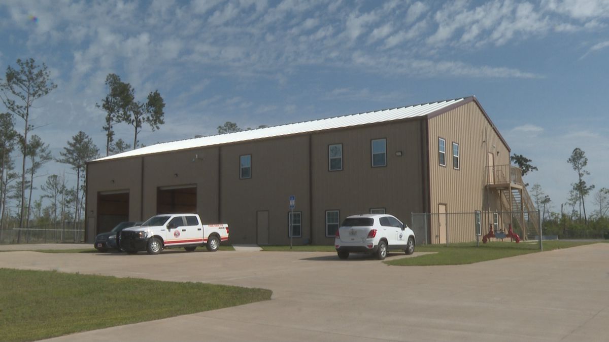 The new station is at 2411 Commercial Park Drive in Marianna
and it'll house one fire engine...