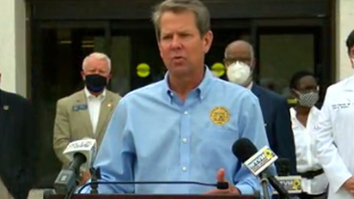 Governor Brian Kemp makes stop in Columbus for ‘Wear a Mask’ tour
