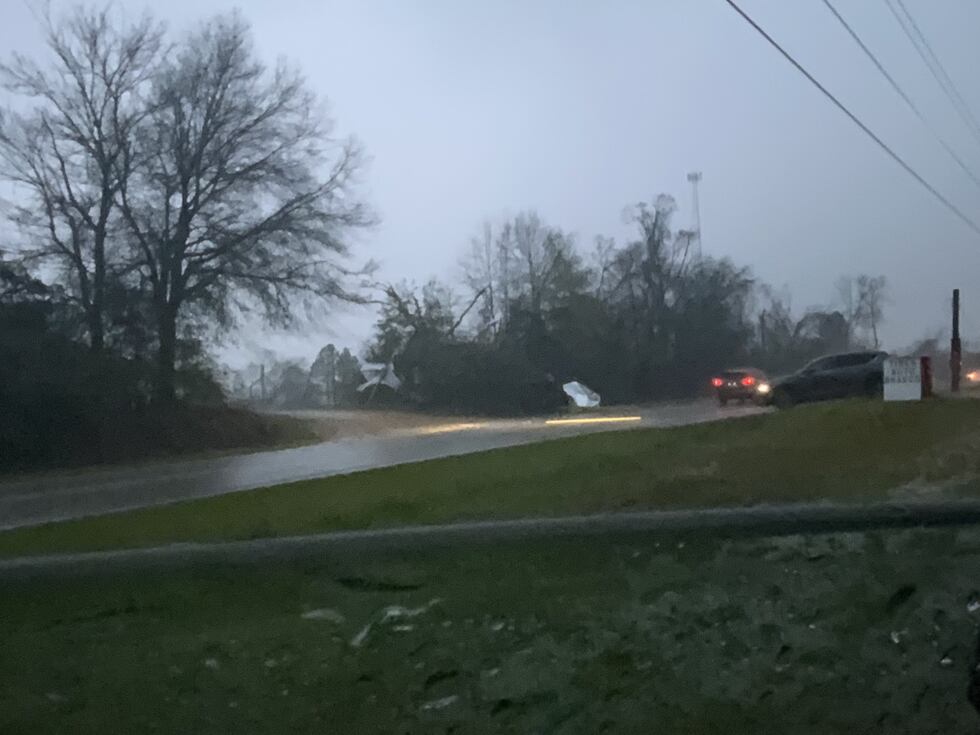 Damage in Moundville area
