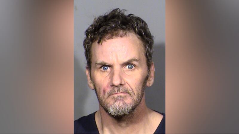 Las Vegas police say Aaron Cooney, 49, has been arrested for stabbing his mom to death on...
