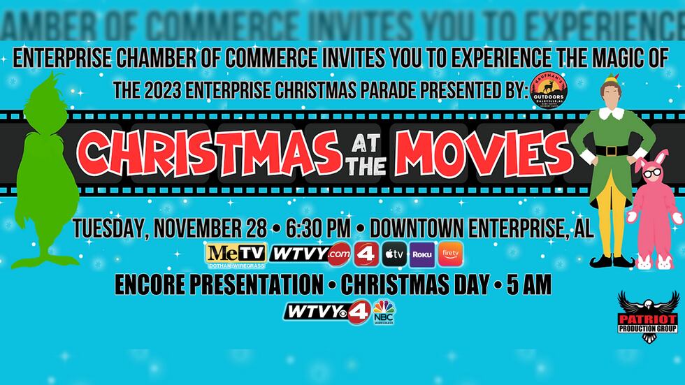The 2023 Enterprise Christmas Parade will be on Tuesday, November 28 at 6:30 p.m., and will be...