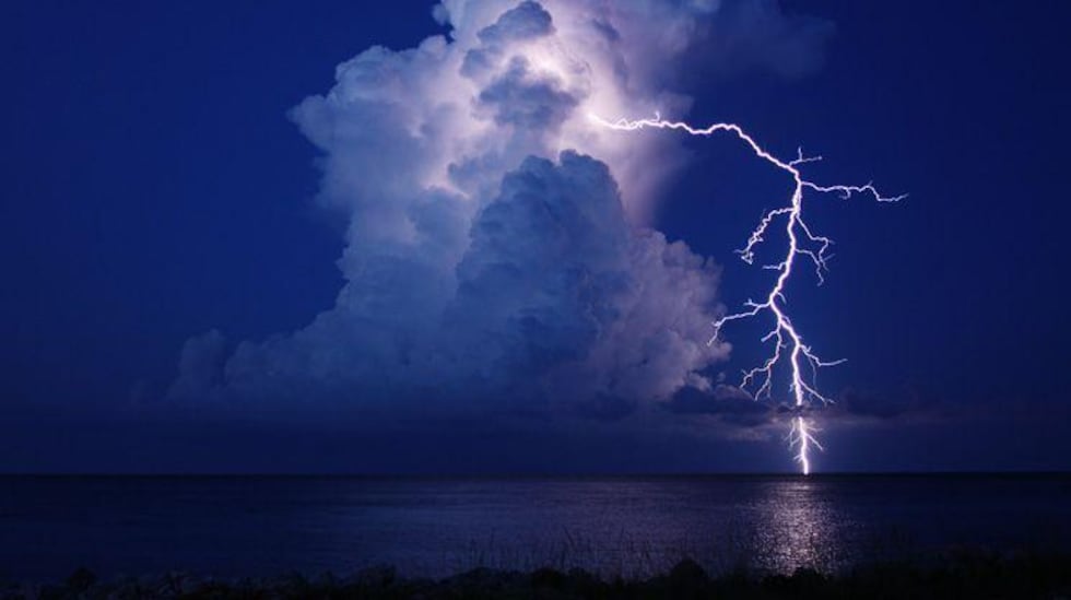 Lightning that occurs outside the base of a thunderstorm possesses more energy than lightning...