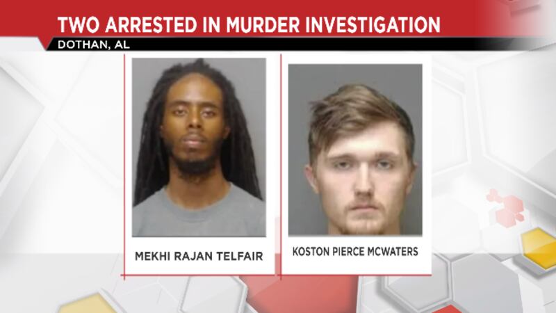 Mekhi Telfair and Koston Pierce McWaters booking photos.