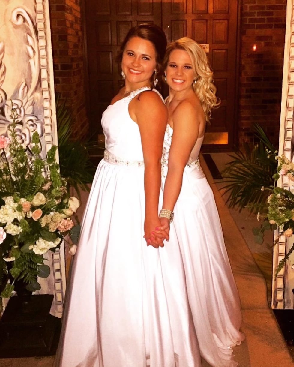 Photo of UGA staffer Chandler LeCroy and a close friend
