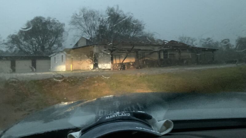 Damage in Moundville area