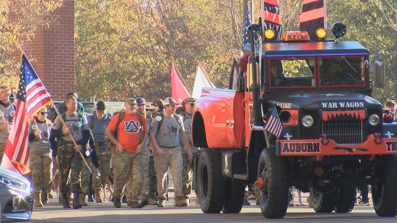 The fifth annual Operation Iron Ruck kicked off Wednesday morning from Jordan-Hare Stadium.