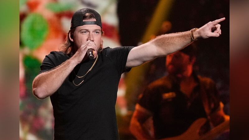 Morgan Wallen performs on the first night of the 2022 iHeartRadio Music Festival, on Sept. 23,...