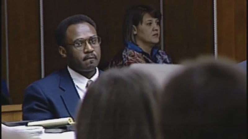 Artez Hammonds during his 1997 murder trial in Houston County, Alabama.