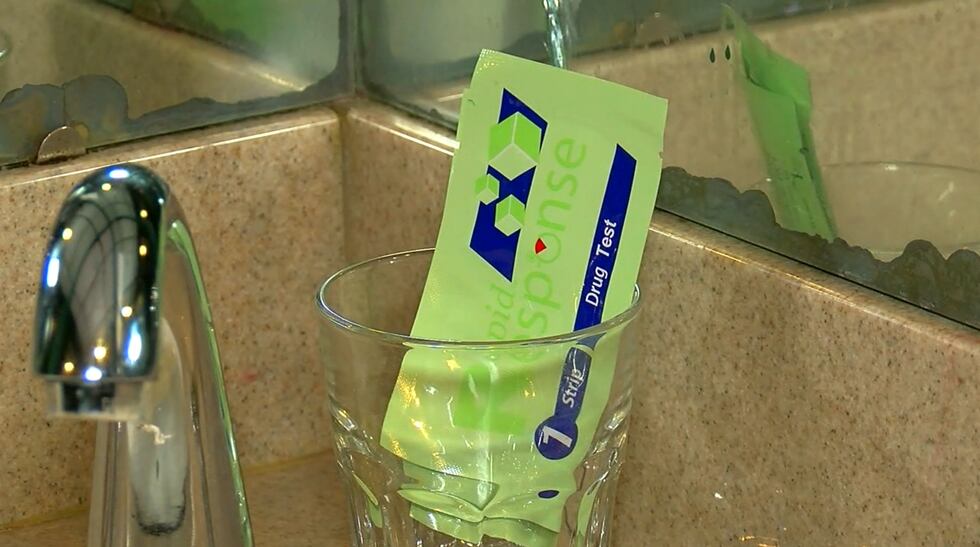 Fentanyl test strips are available in the restroom at Dave's Pub