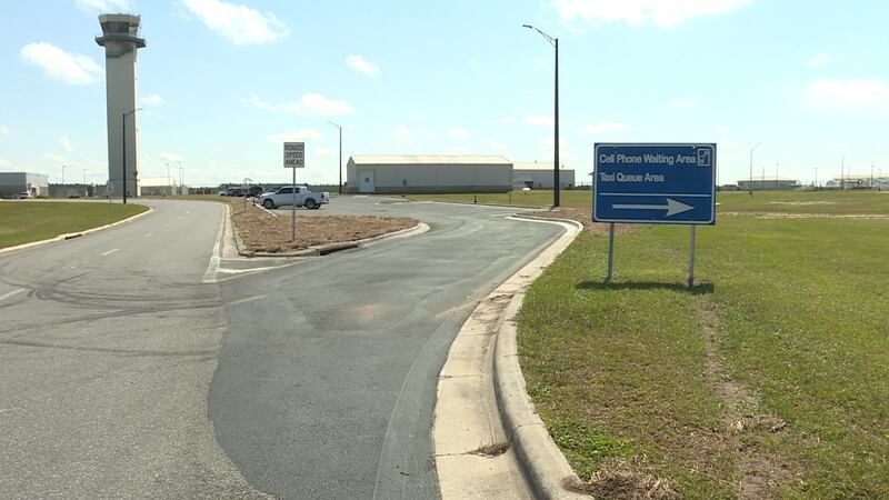 Cell Phone Waiting Lot completed at NWFL Beaches International Airport.