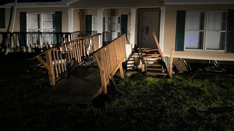 Storm lifts home off foundation in Tangipahoa Parish
